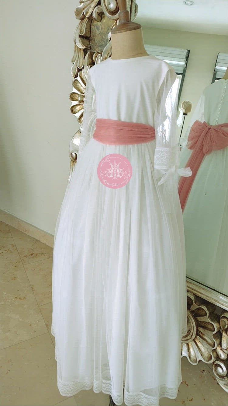 Vestido Español para Primera Comunión Estels D' Argent Mod. 384 T8