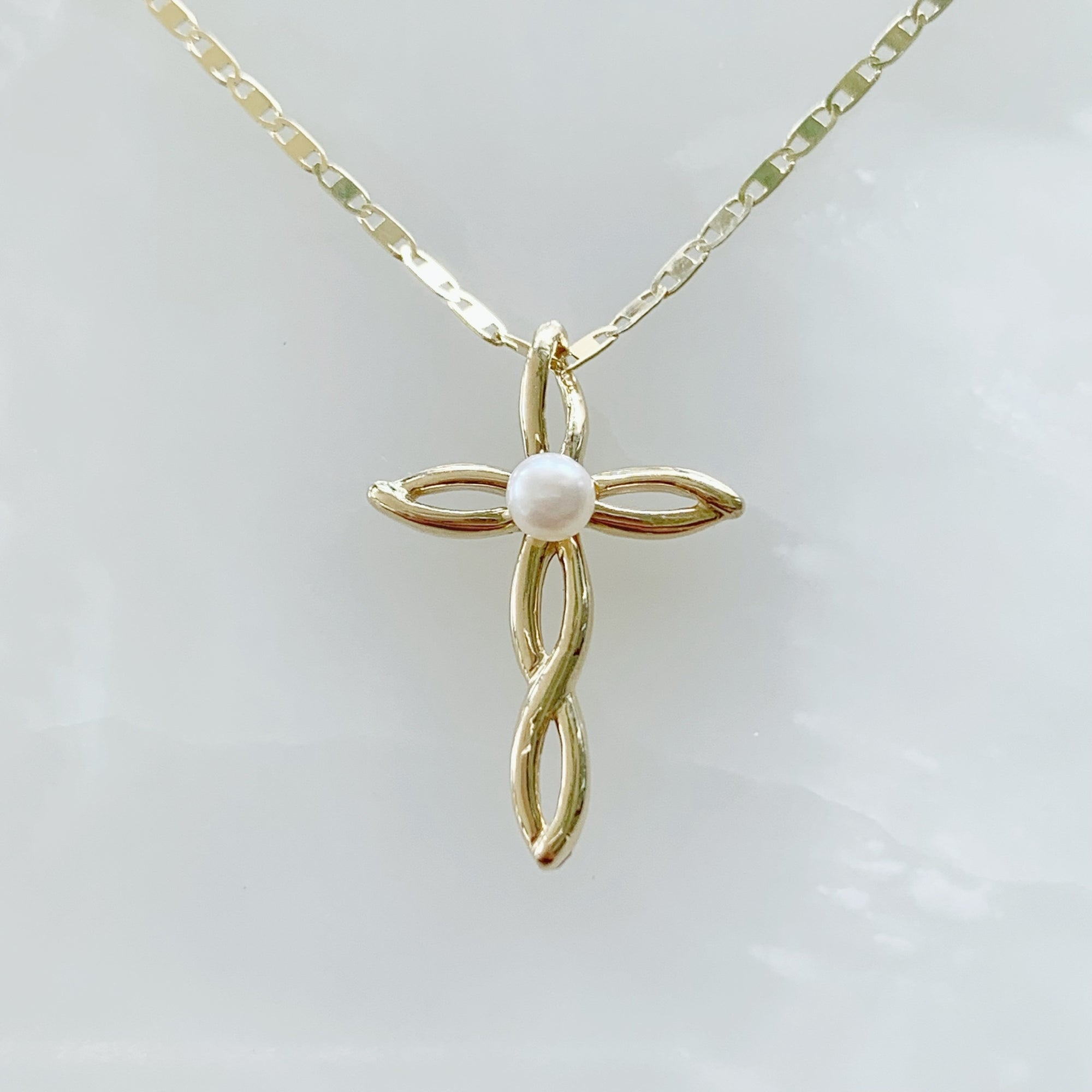 Cadena con Cruz Oro 14k Mod. 3a0e