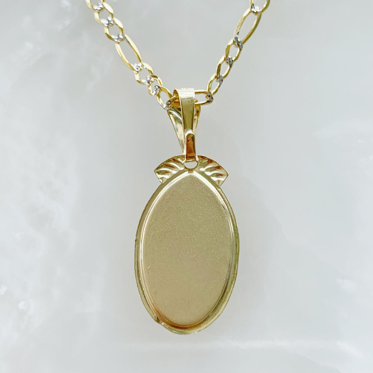Collana Religiosa Oro 18kt Con Medaglia Vergine Guadalupe - Lunghezza 20 Pollici - P2124 - Foto 3
