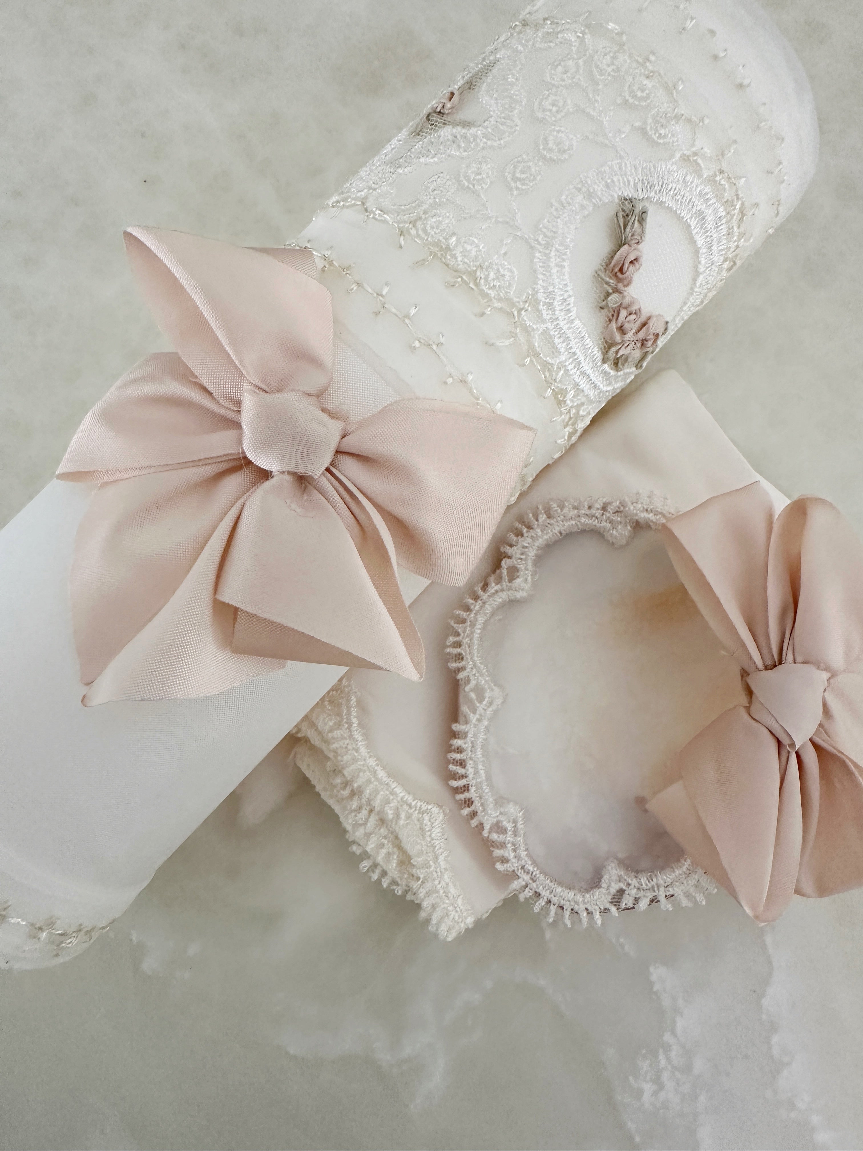 Set de Vela para Bautizo para Niña Mod. Anabr4354