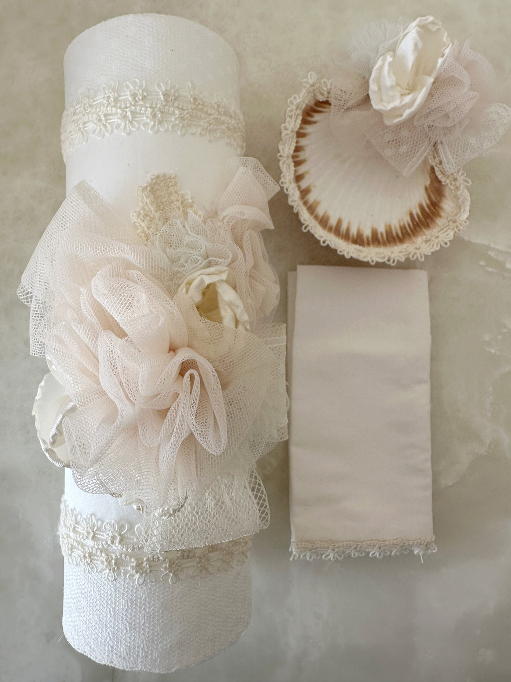 Set de Vela para Bautizo para Niña Mod. Anabr4557