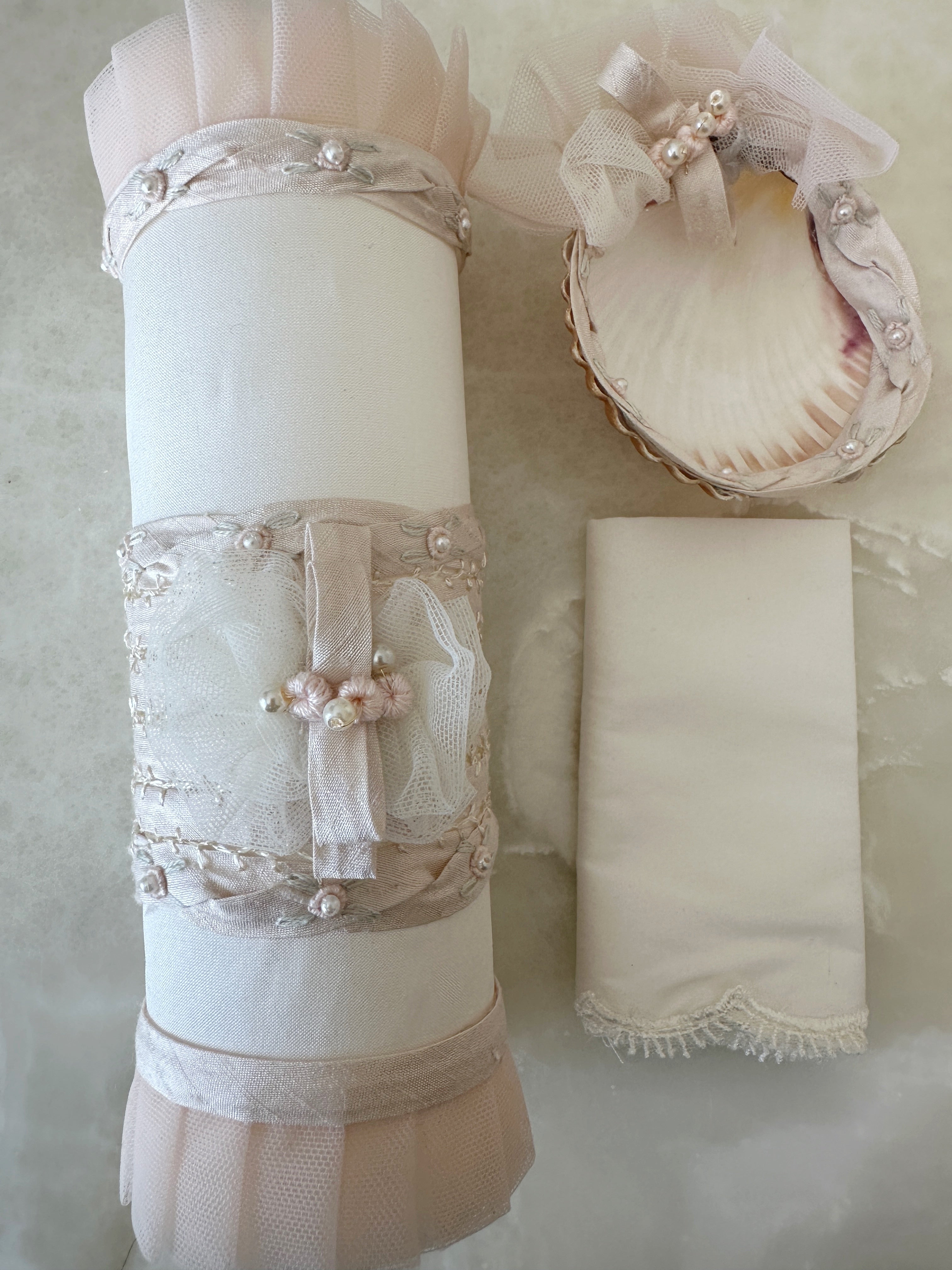 Set de Vela para Bautizo para Niña Mod. Anabr4569