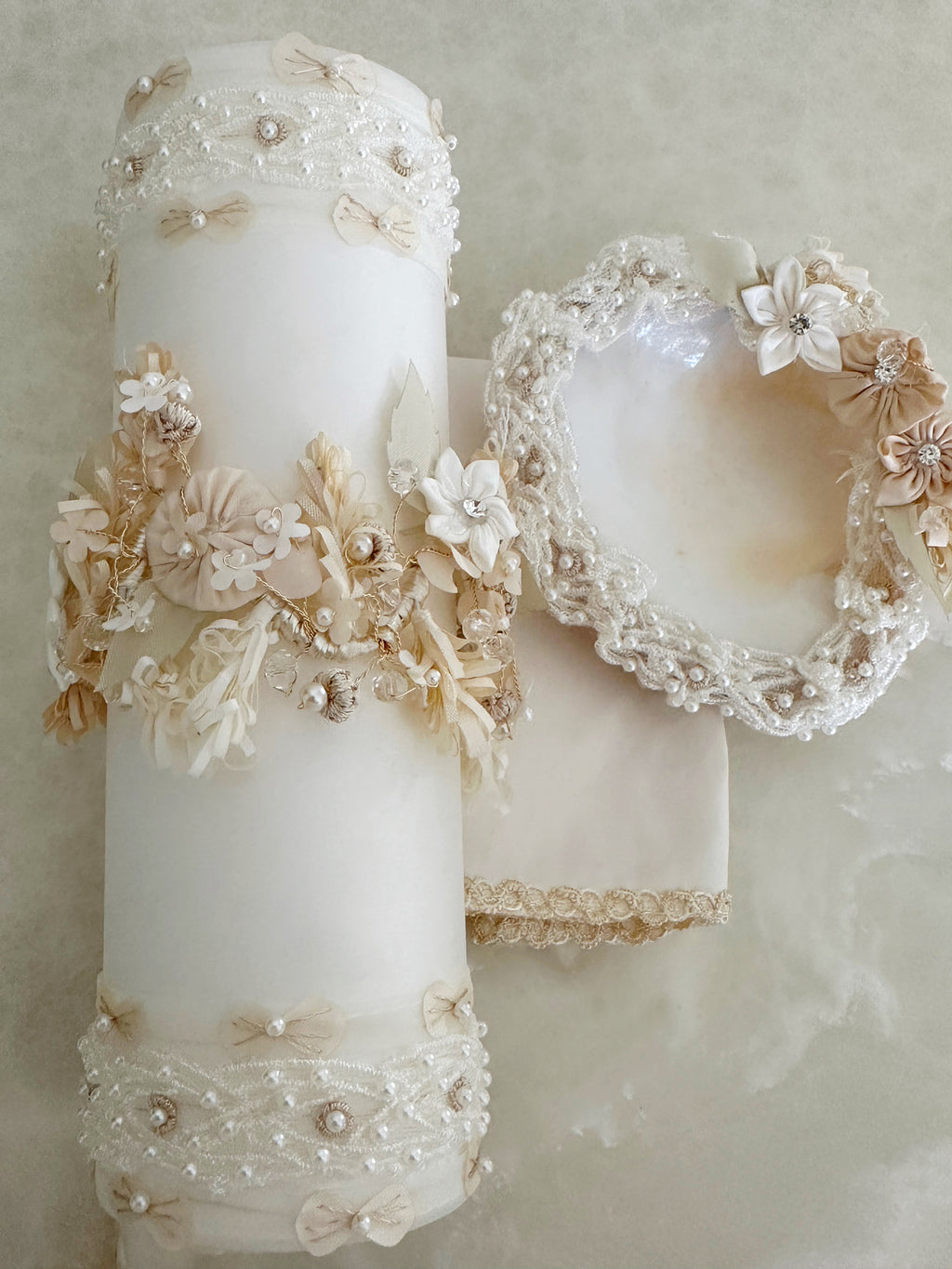Set de Vela para Bautizo para Niña Mod. Anabr4325