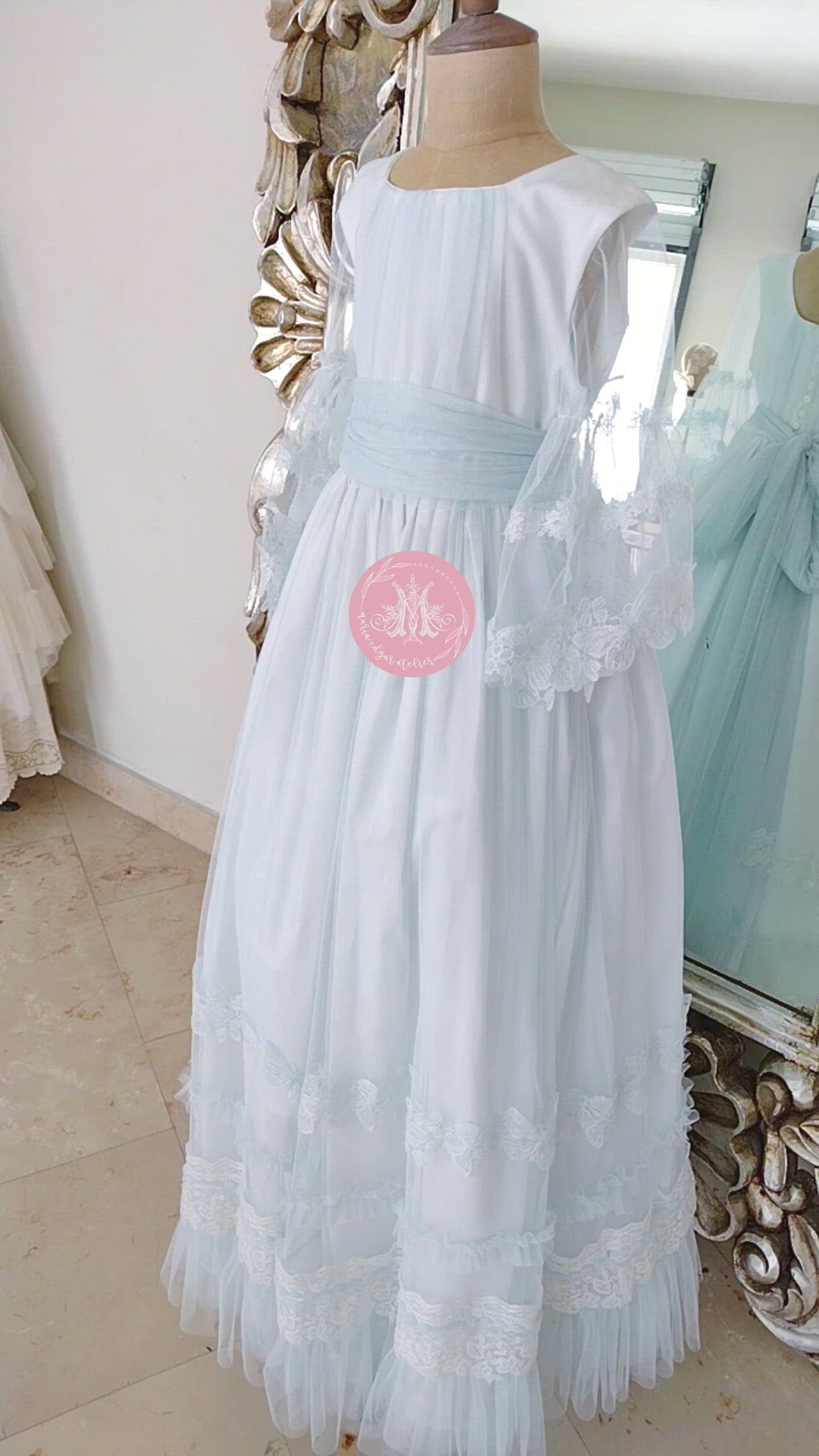 Vestido Español para Primera Comunión Estels D' Argent Mod. 476 T10