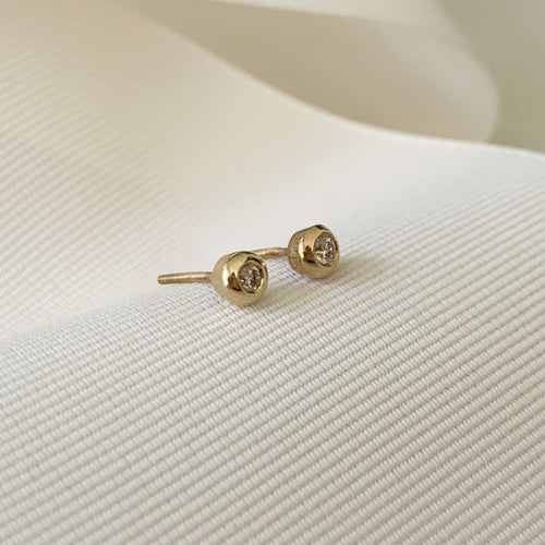 Aretito de Diamante Oro Amarillo 14k Mod. AR-BR-14K-5204
