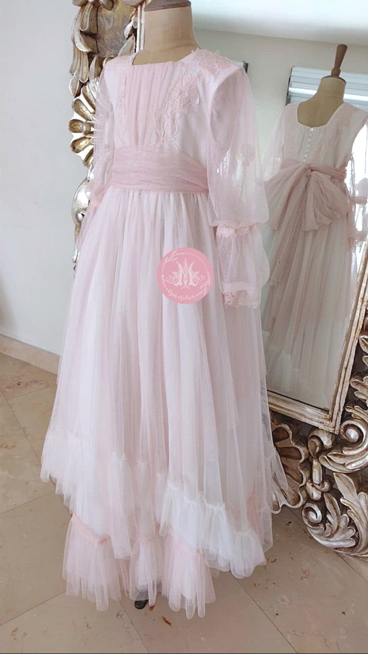 Vestido Español para Primera Comunión Estels D' Argent Mod. 577 T10 T11