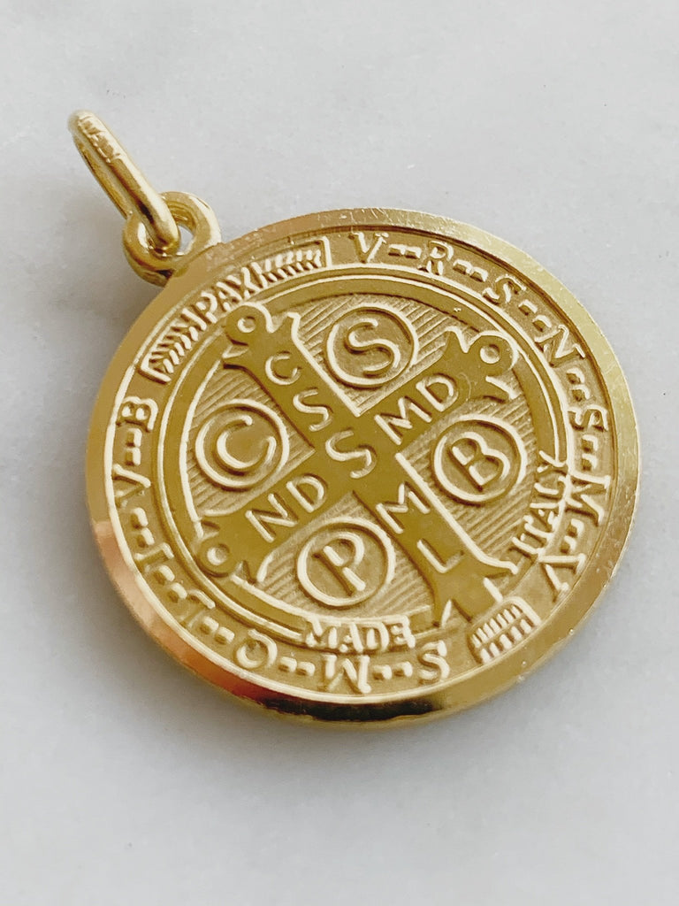 Medalla de San Benito Oro 14k mesb5a7e