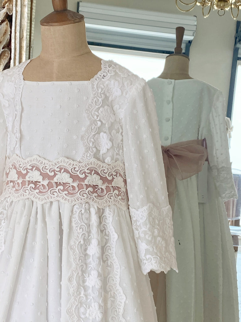 Vestido Español para Primera Comunión Monserrat Lozano Mod. A5 T10