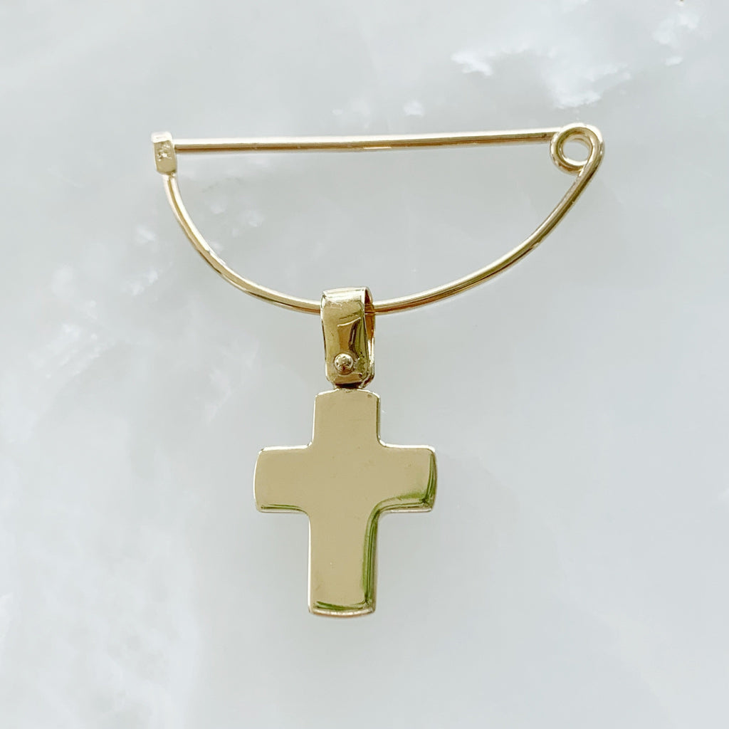 Baby Pin con Cruz Oro 14k Mod 1a6e