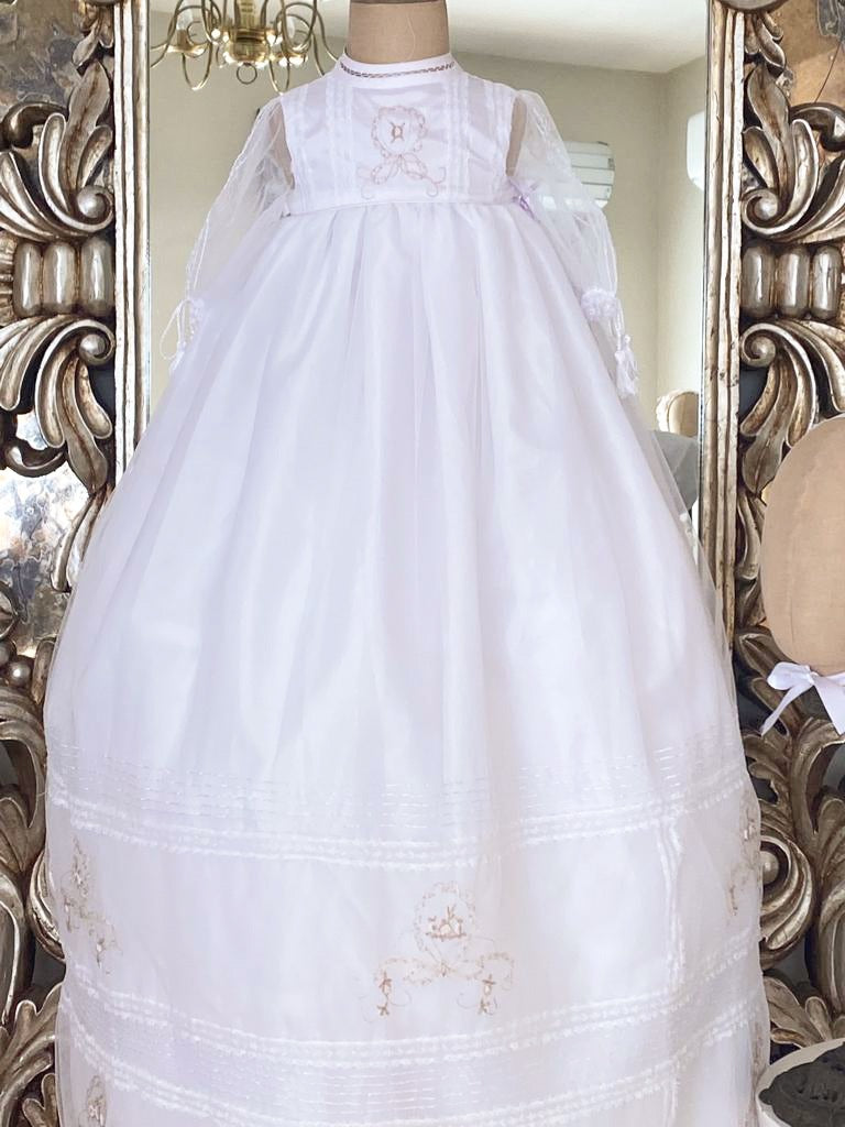 Ropon para Bautizo Largo para Niño y Niña Mod. Rno4205 T12