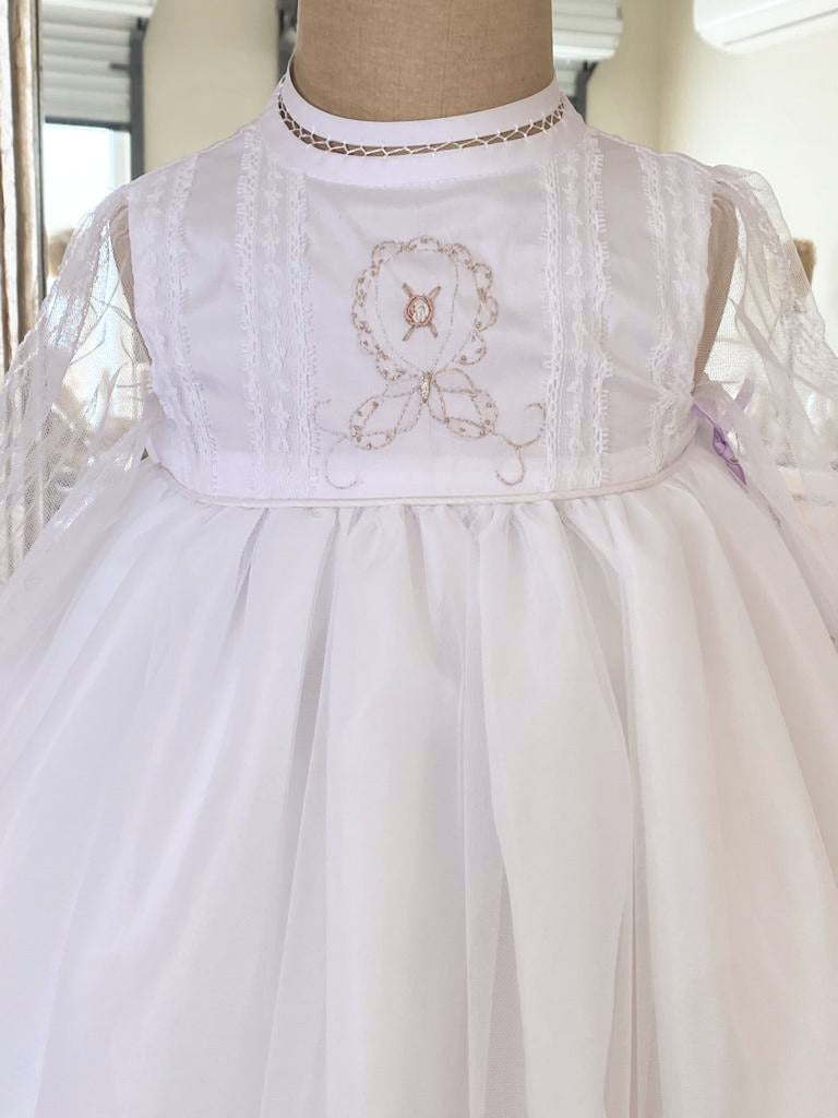 Ropon para Bautizo Largo para Niño y Niña Mod. Rno4205 T12