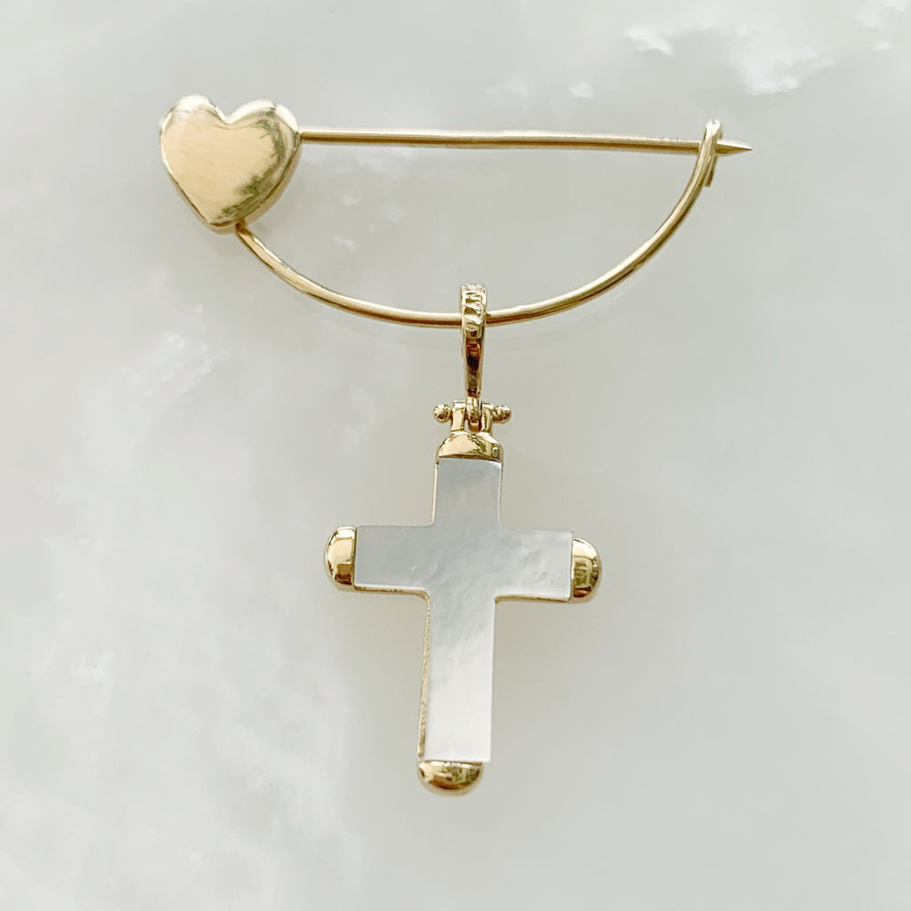 Baby Pin con Cruz Oro 14k Mod 2a4e
