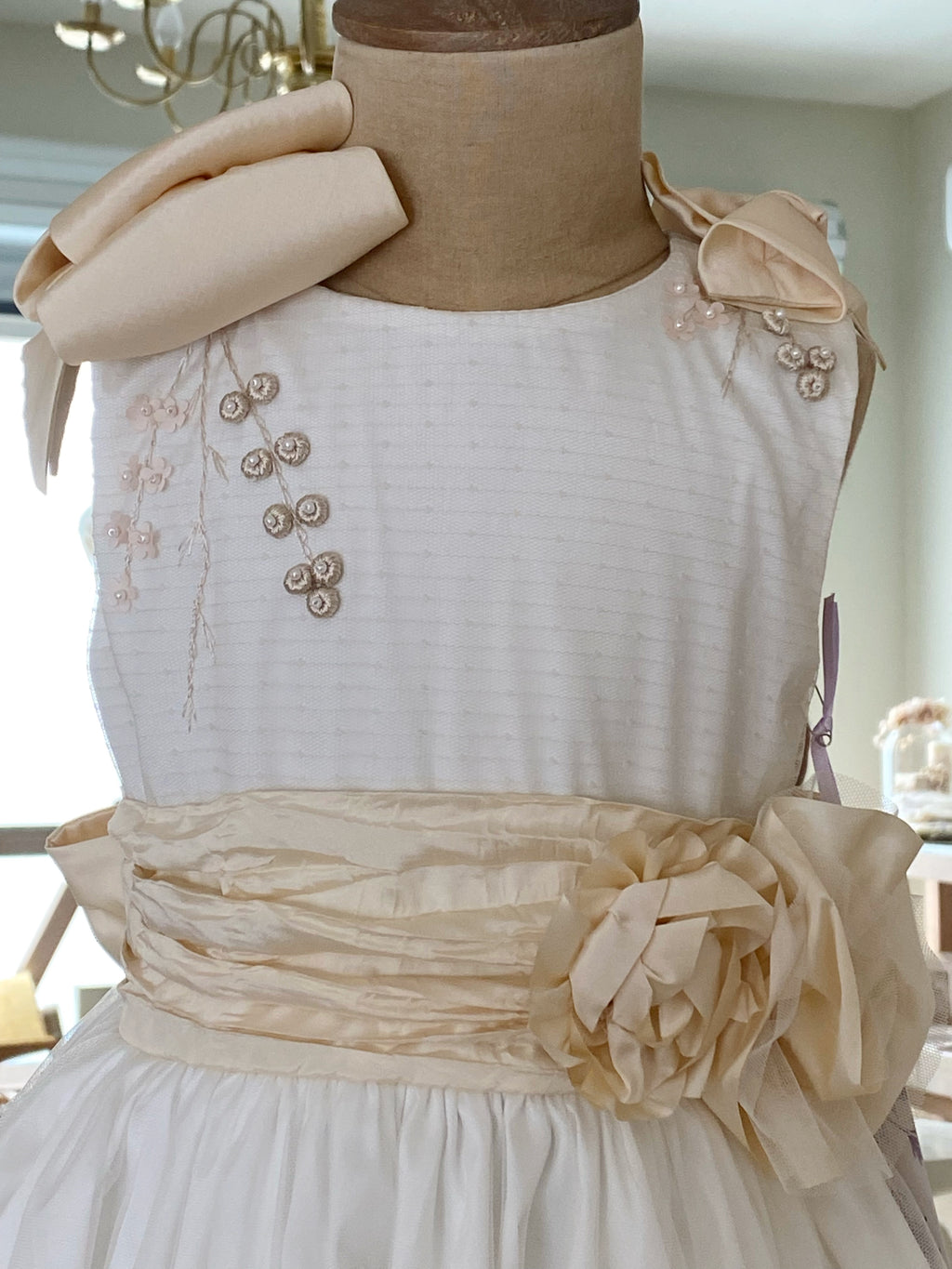 Vestido para Niña de Presentación o Paje Mod. Mev4493  T4 T6