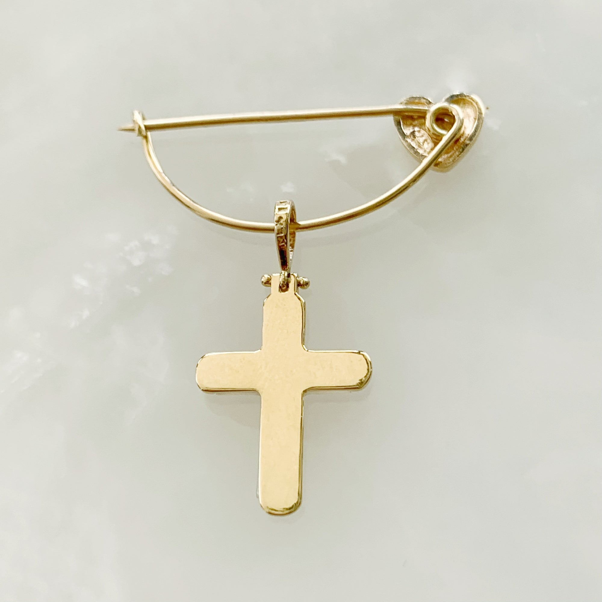 Baby Pin con Cruz Oro 14k Mod 2a4e