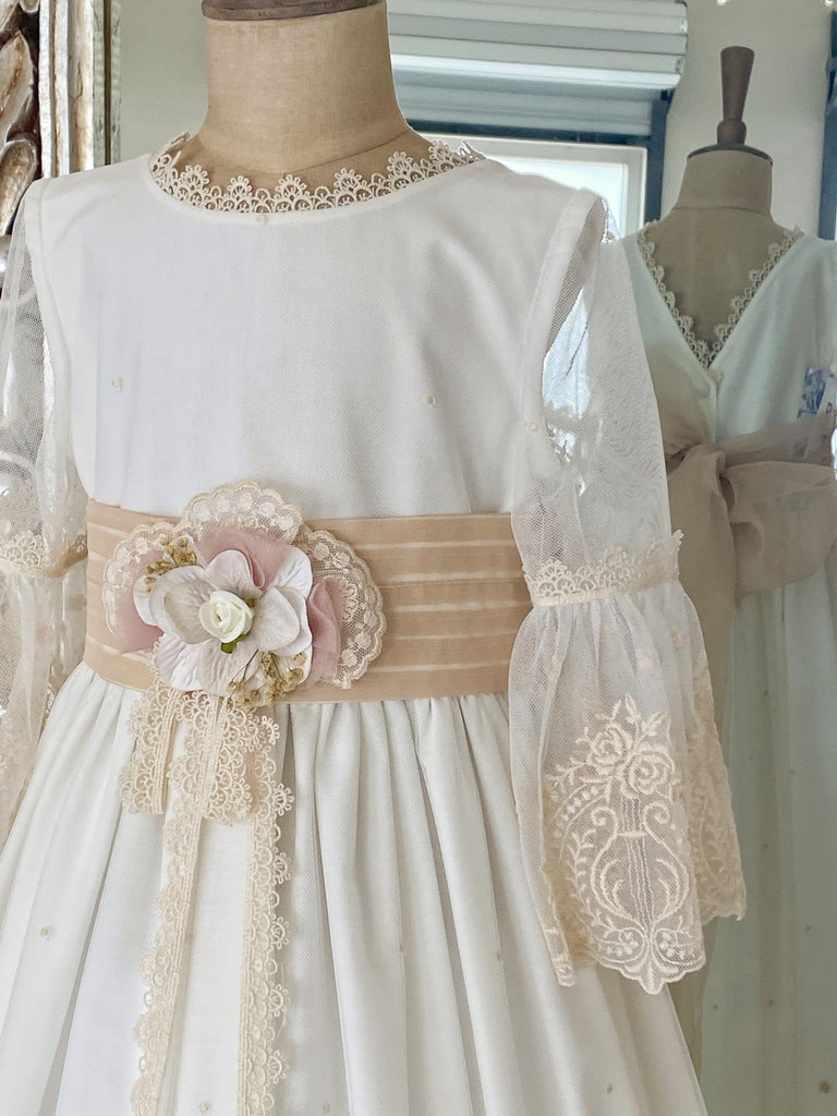 Vestido Español para Primera Comunión Monserrat Lozano Mod. 126 T8