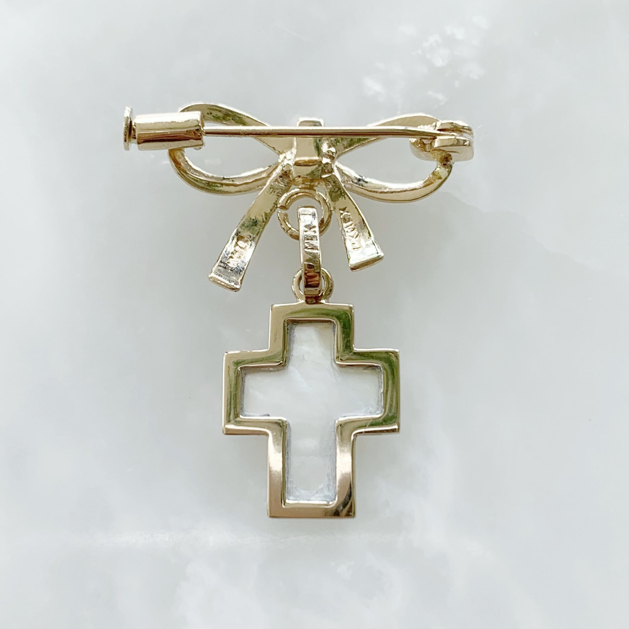Baby Pin con Cruz Oro 14k Mod 2a6e