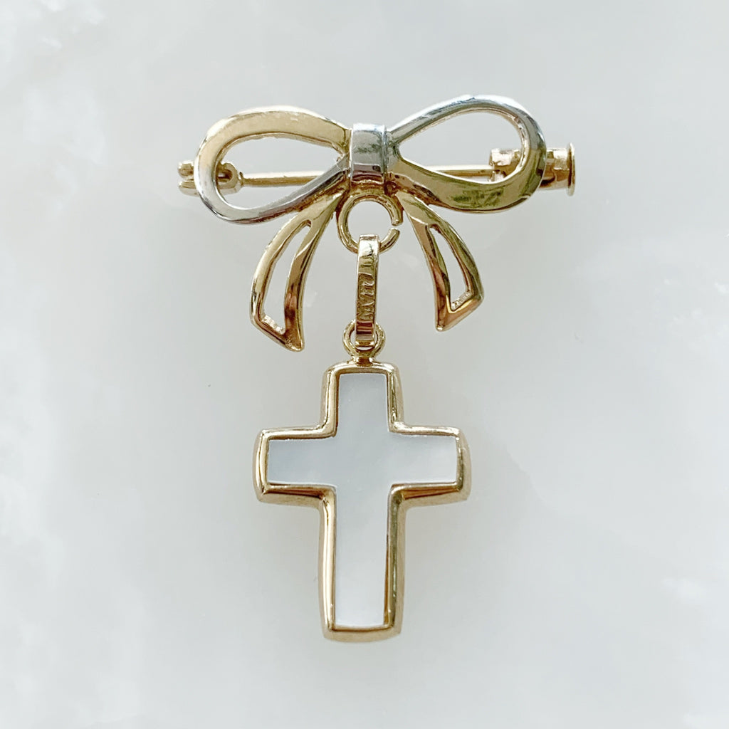 Baby Pin con Cruz Oro 14k Mod 3a1e