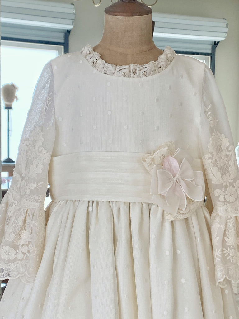 Vestido Español para Primera Comunión Monserrat Lozano Mod. 156 T11