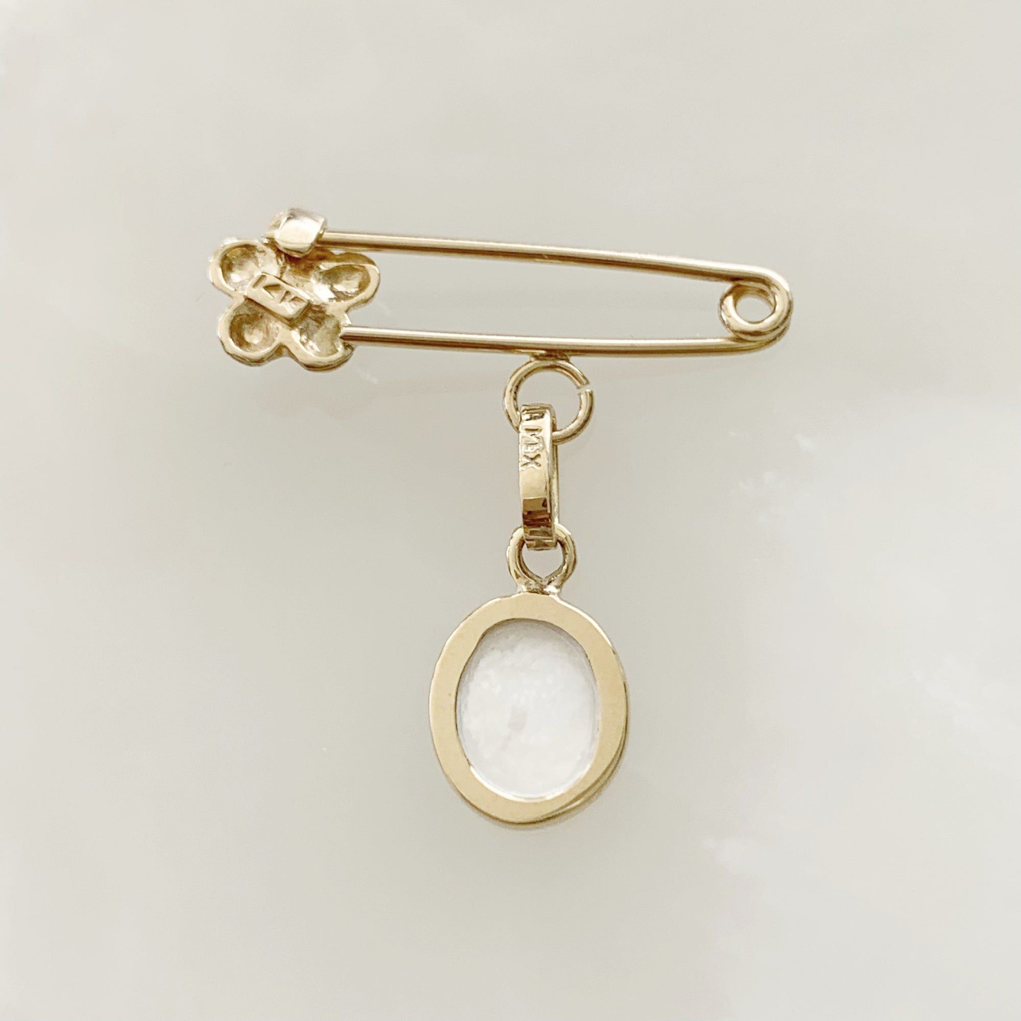 Baby Pin de la Virgen de Guadalupe Oro 14k Mod Med76-1a0e