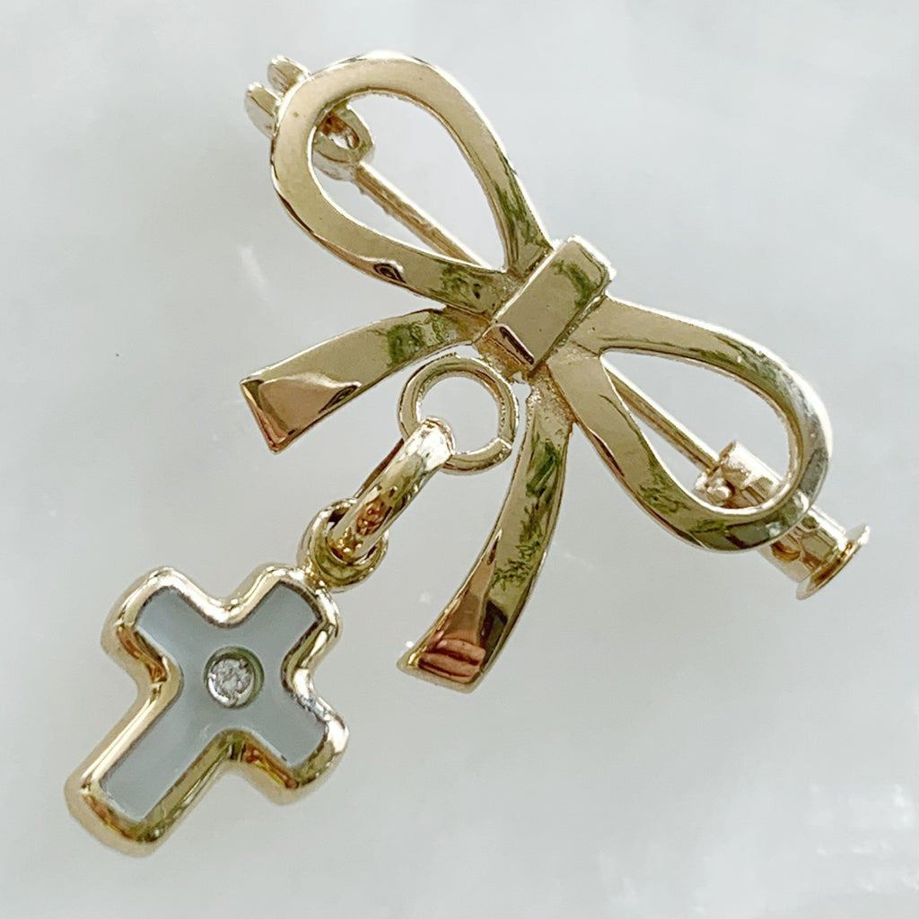 Baby Pin con Cruz Oro 14k Mod 2a2e