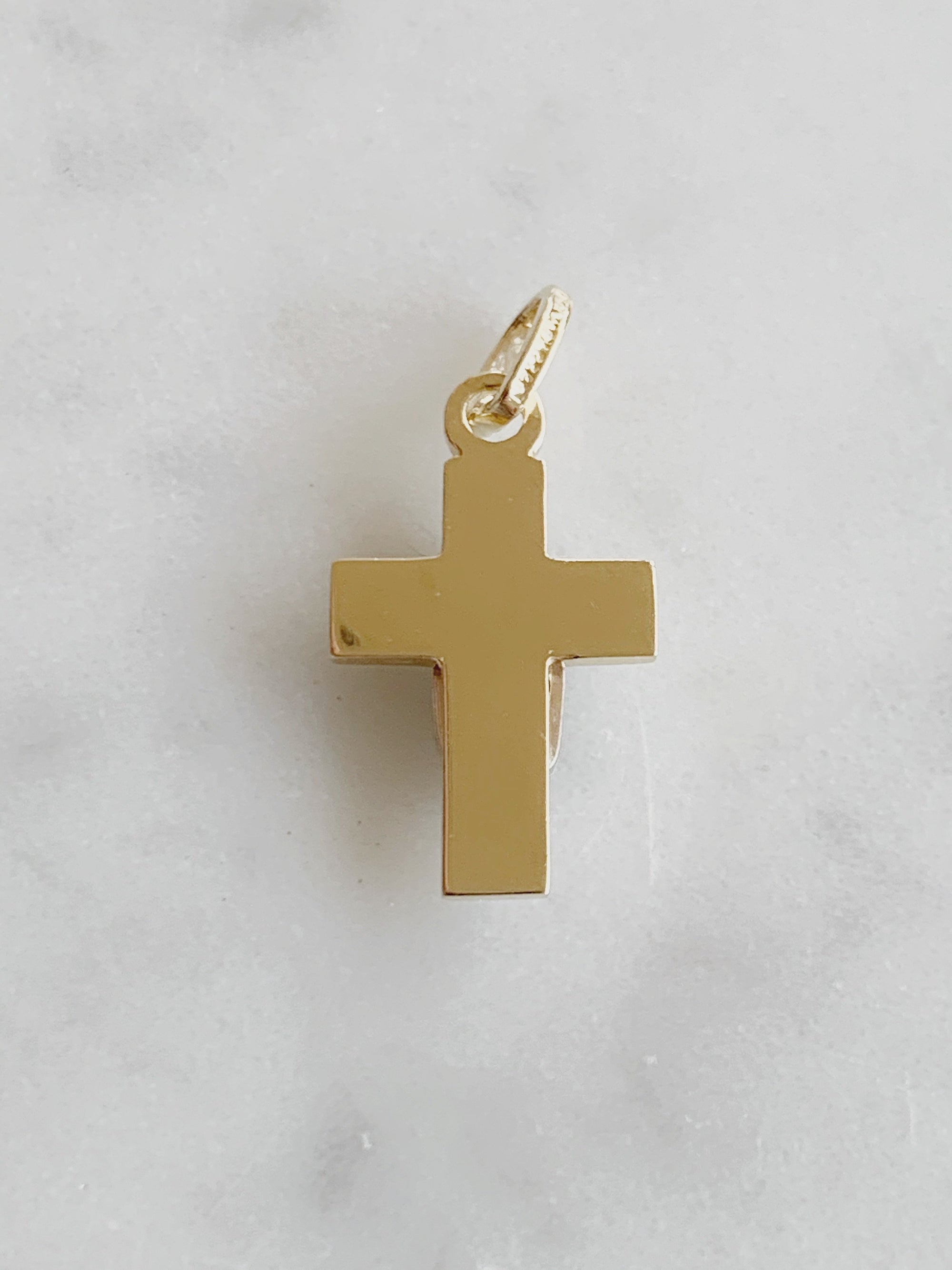 Cruz con Virgen de Guadalupe Oro 14k Mod. Cr1a8