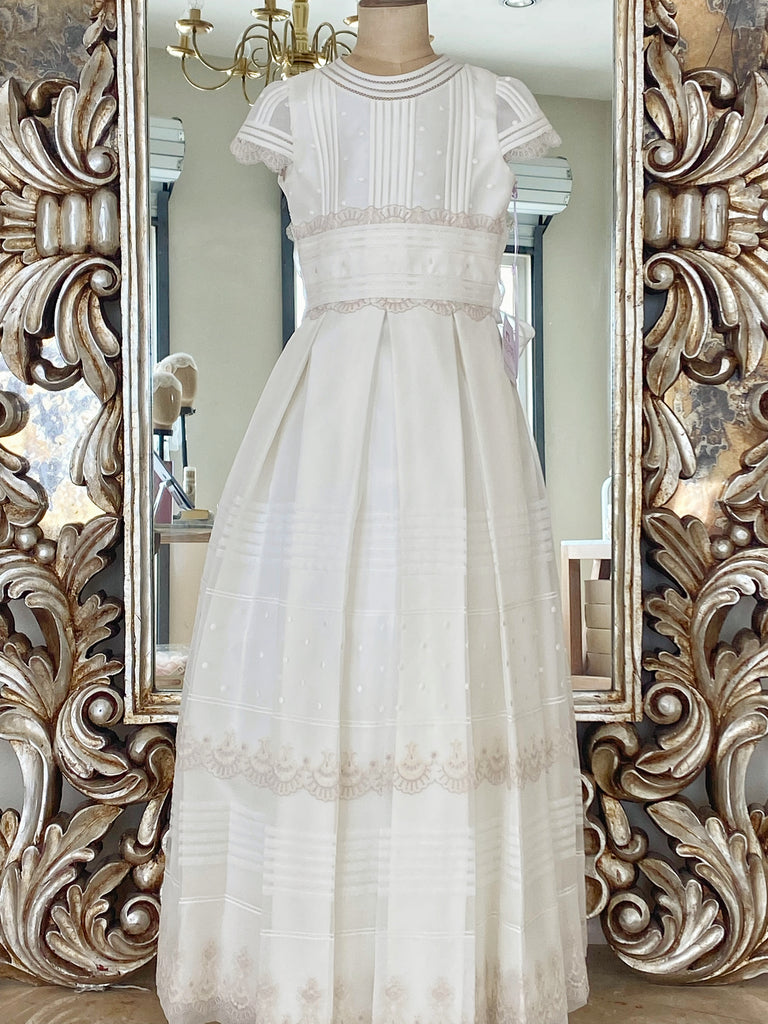 Vestido Español para Primera Comunión Monserrat Lozano Mod. 053 T8