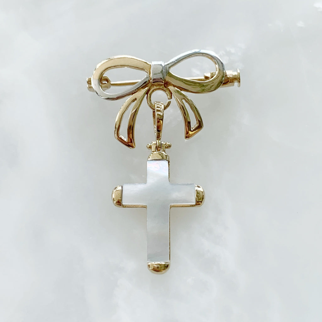 Baby Pin con Cruz Oro 14k Mod 2a9e