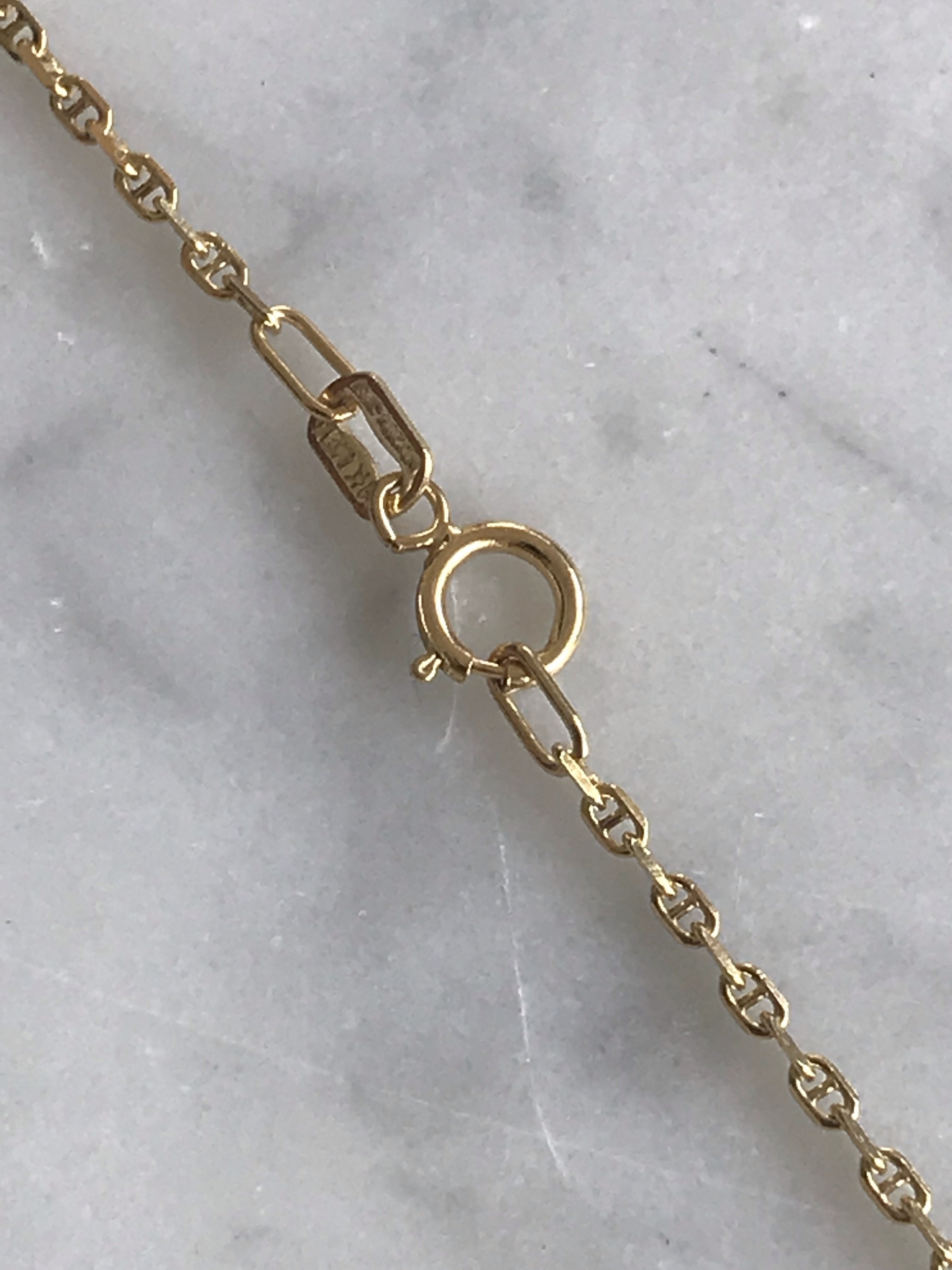 Cadena Con Medalla Oro 14k Mod Cn2a9 + Me2a3