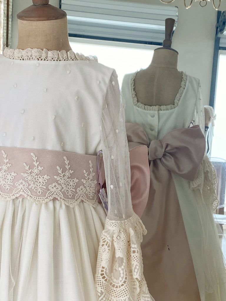 Vestido Español para Primera Comunión Monserrat Lozano Mod. A2 T9