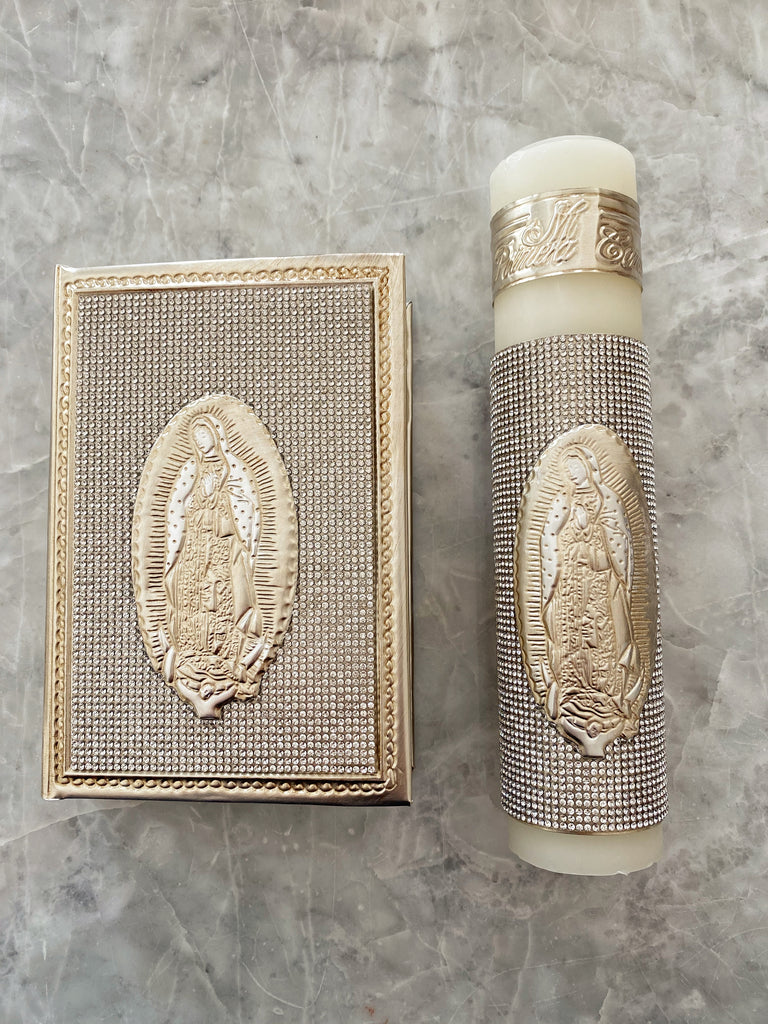 Set de Baúl , Biblia y Vela para Primera Comunión