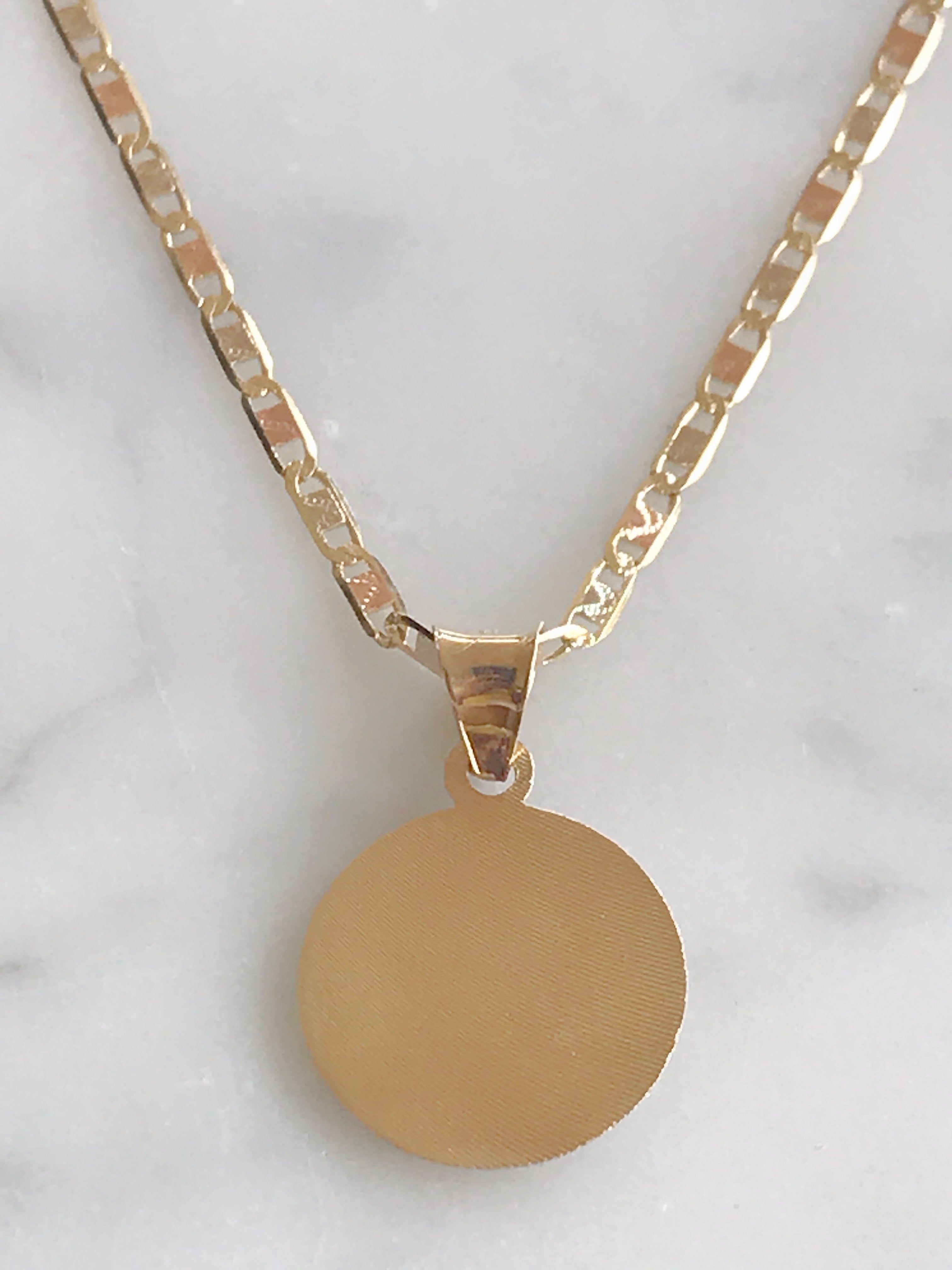 Cadena con Medalla Virgen De Gpe. Oro 14k Mod Cn1a8 + Mea8