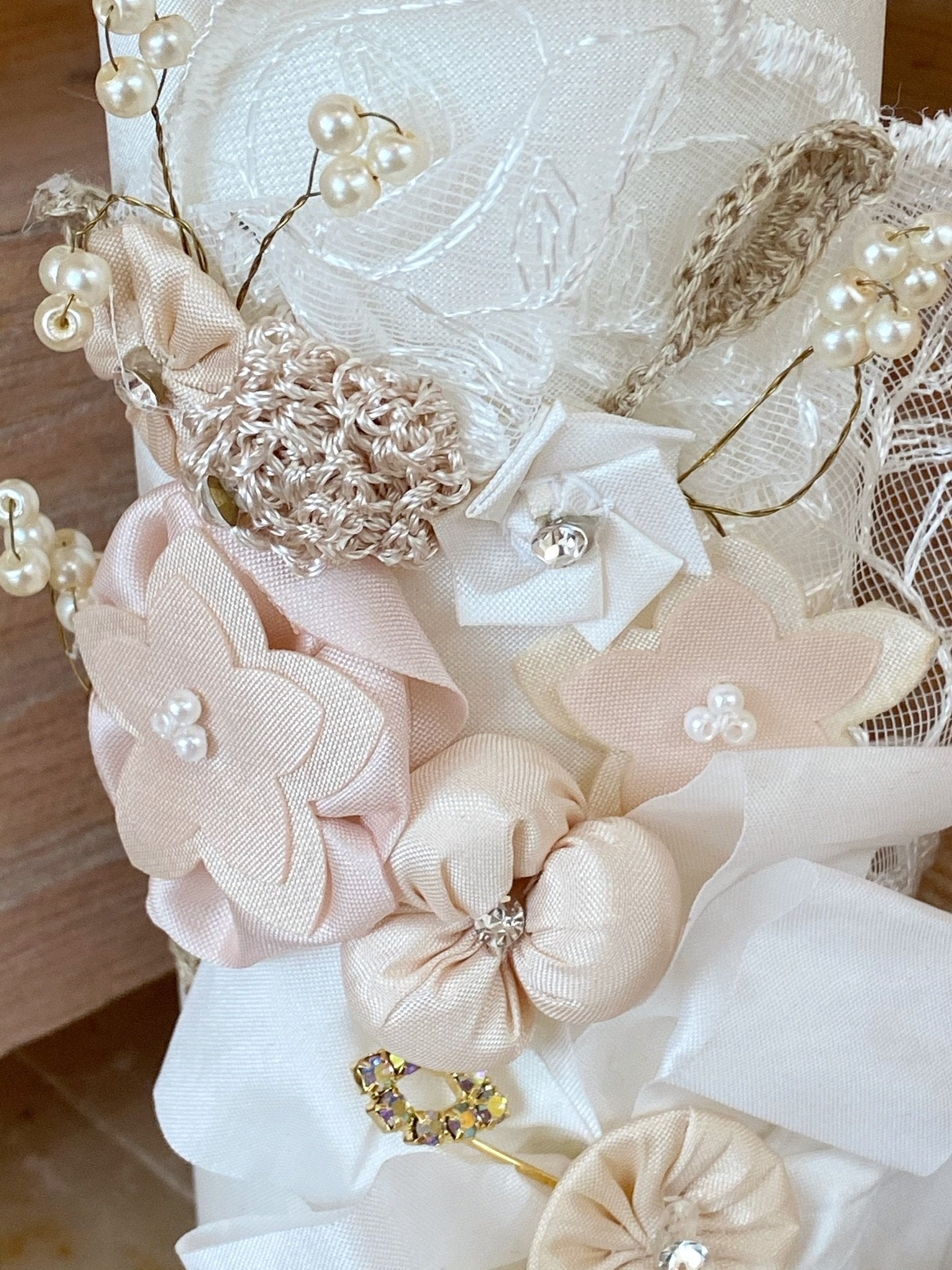 Set de Vela para Bautizo para Niña Mod. Anabr4149-02
