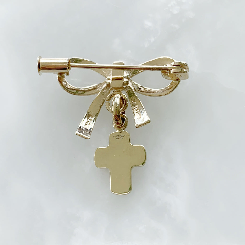 Baby Pin con Cruz Oro 14k Mod 2a2e