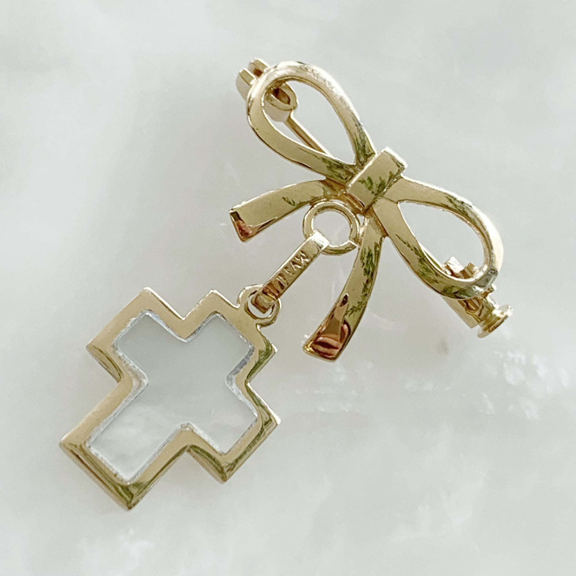 Baby Pin con Cruz Oro 14k Mod 2a6e