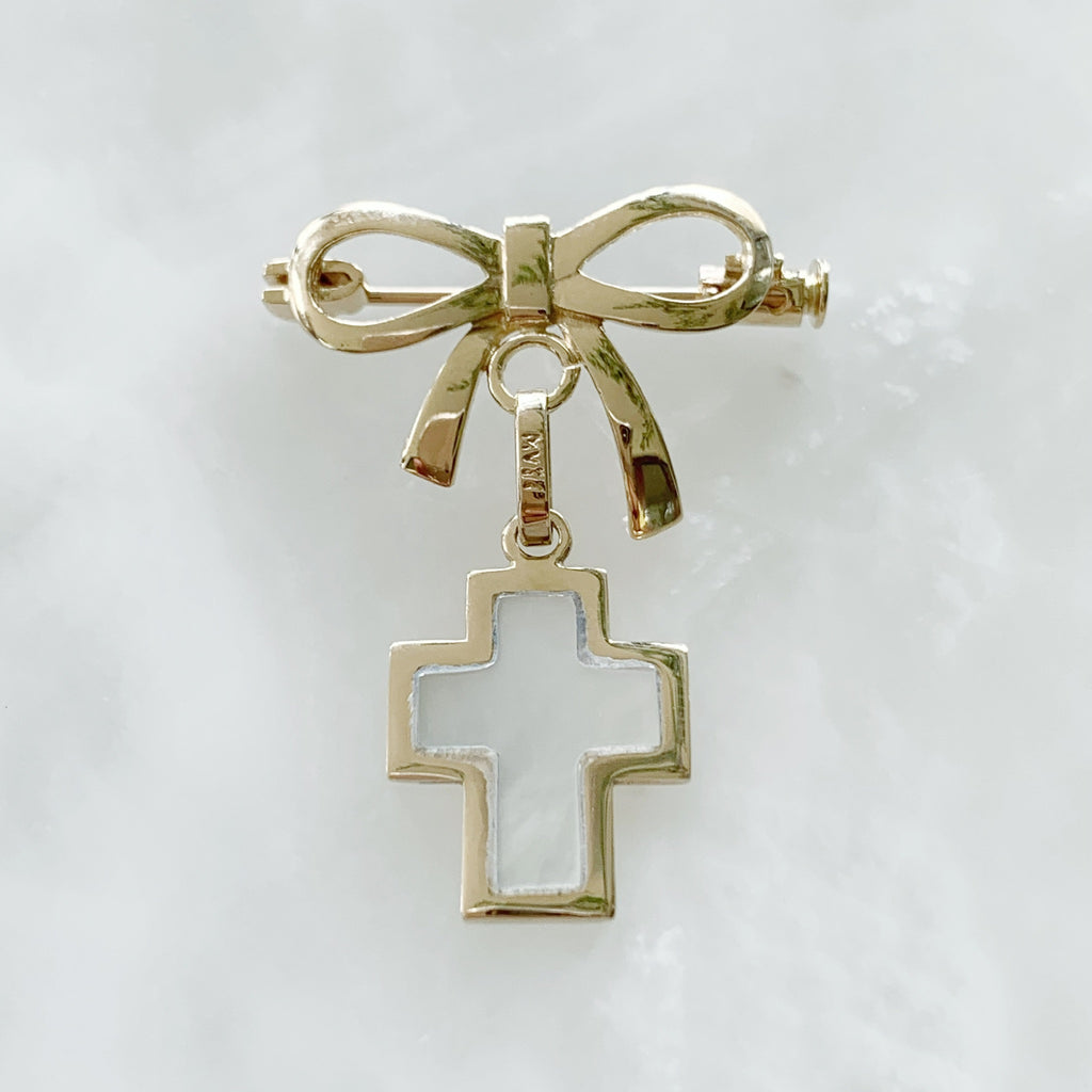 Baby Pin con Cruz Oro 14k Mod 2a6e