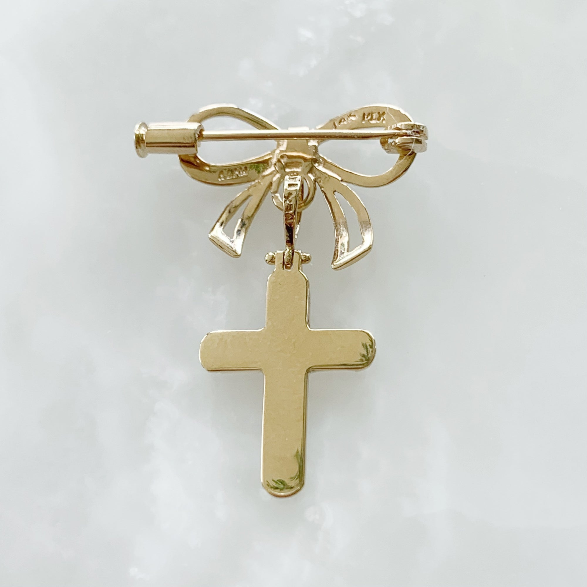 Baby Pin con Cruz Oro 14k Mod 2a9e