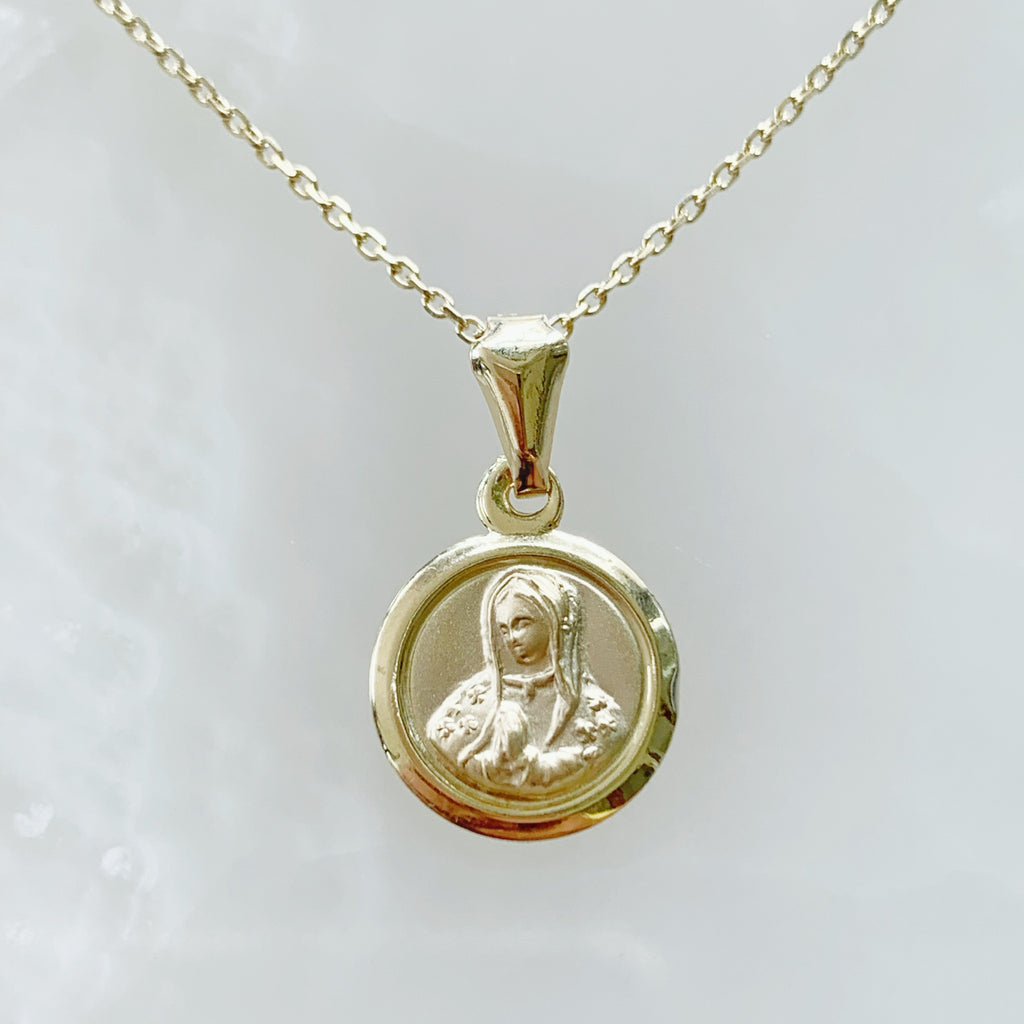 Cadena con Medalla Virgen de Guadalupe Oro 14k Mod. 1a9e