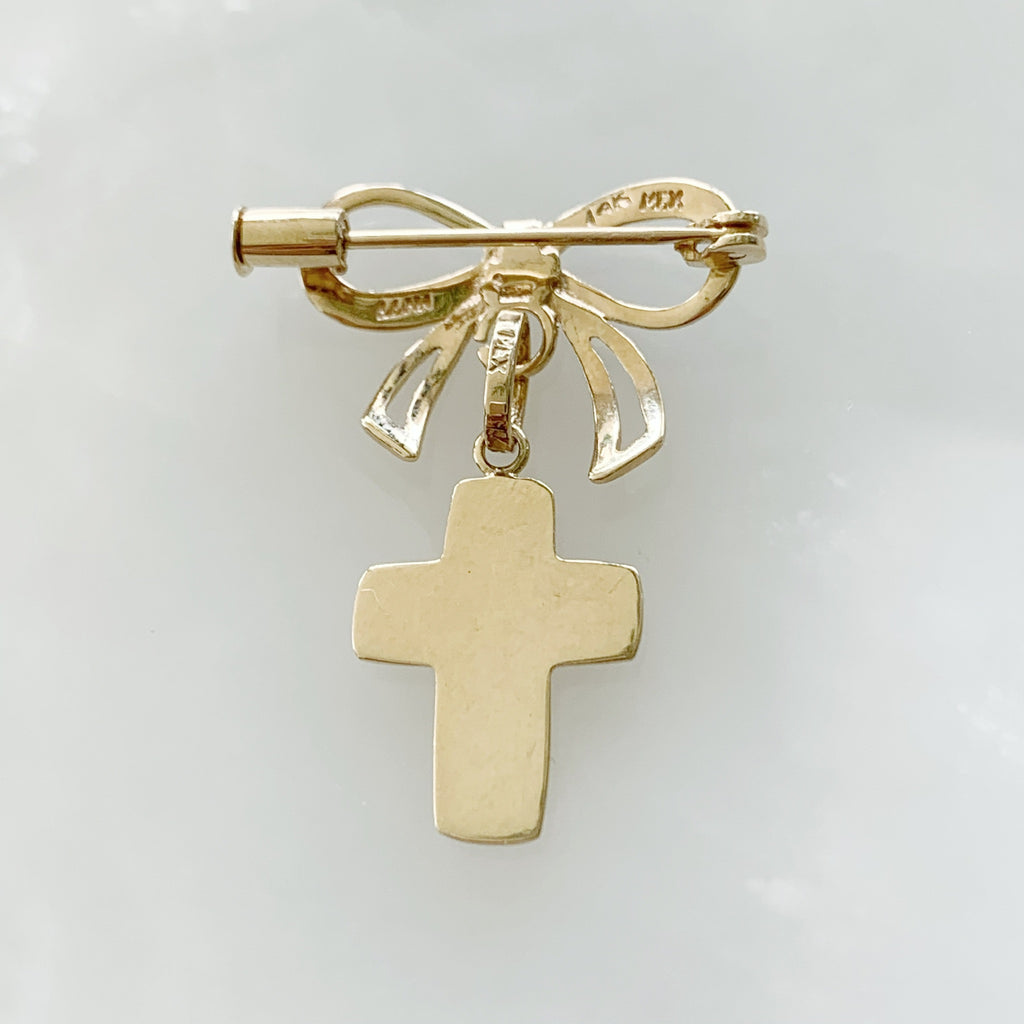 Baby Pin con Cruz Oro 14k Mod 3a1e