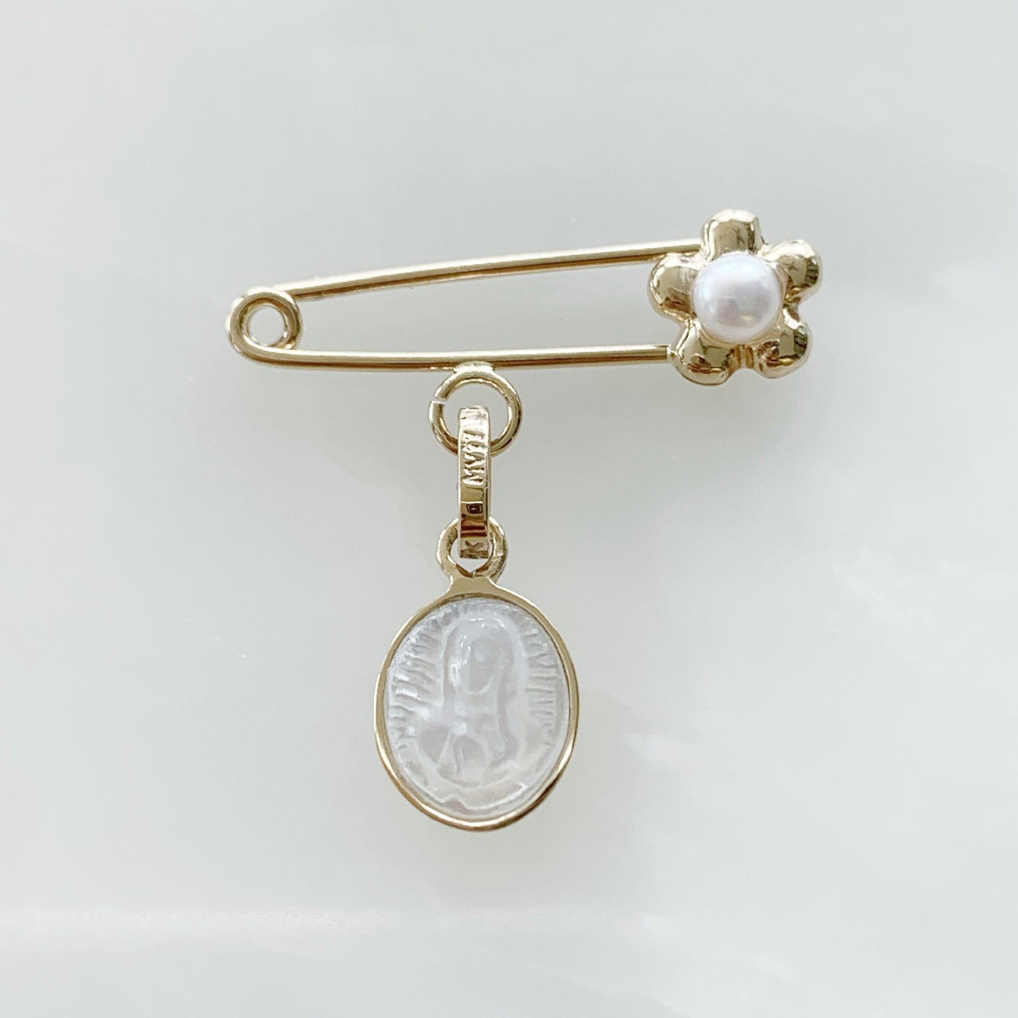 Baby Pin de la Virgen de Guadalupe Oro 14k Mod Med76-1a0e