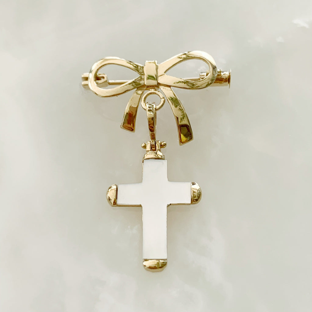 Baby Pin con Cruz Oro 14k Mod 2a8e