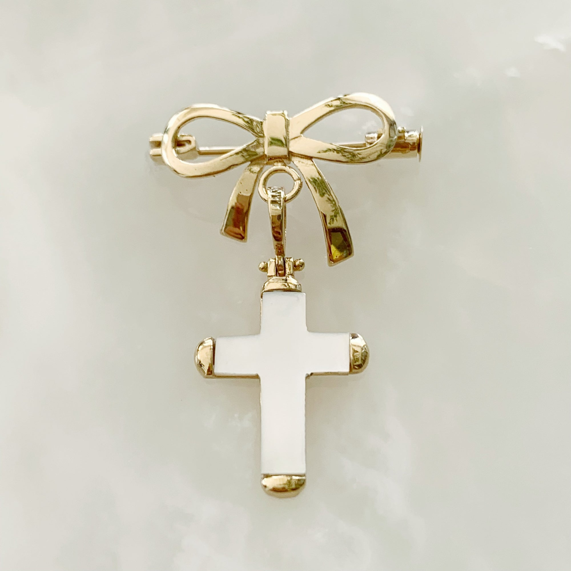 Baby Pin con Cruz Oro 14k Mod 2a8e