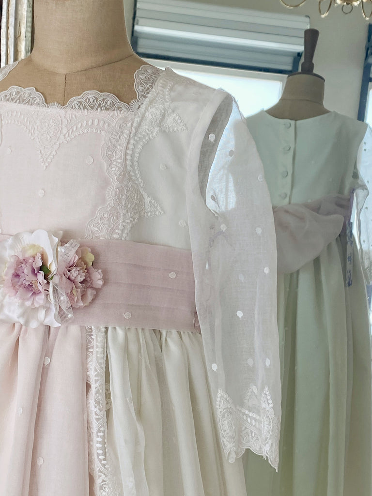 Vestido Español para Primera Comunión Monserrat Lozano Mod. 160 T8