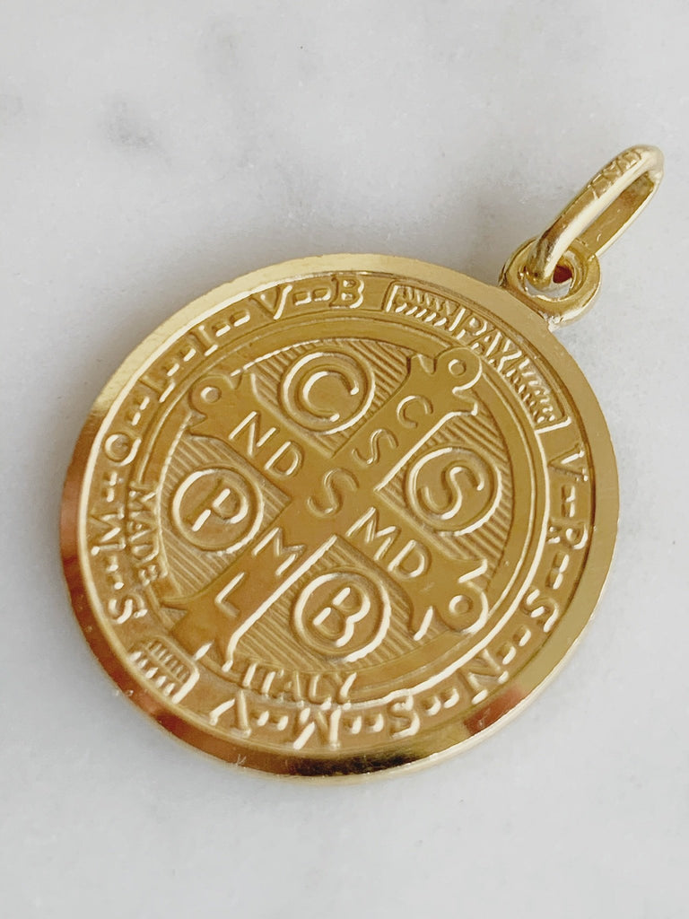 Medalla de San Benito Oro 14k mesb5a7e