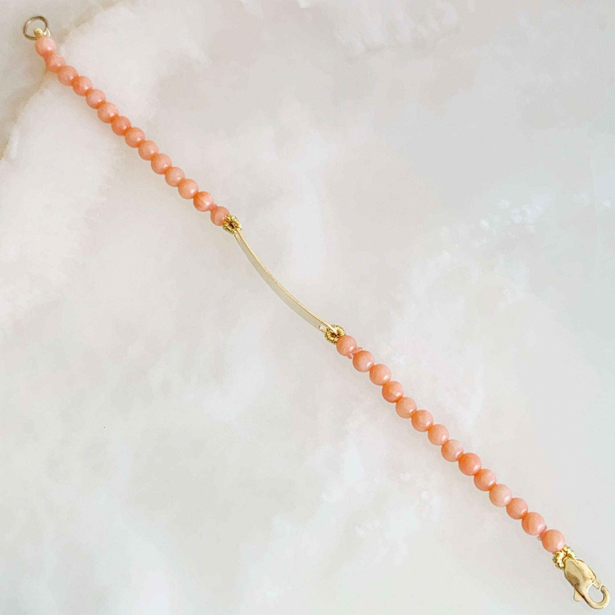 Esclava para Bebe o Niña en Oro 14k Mod. Coral10