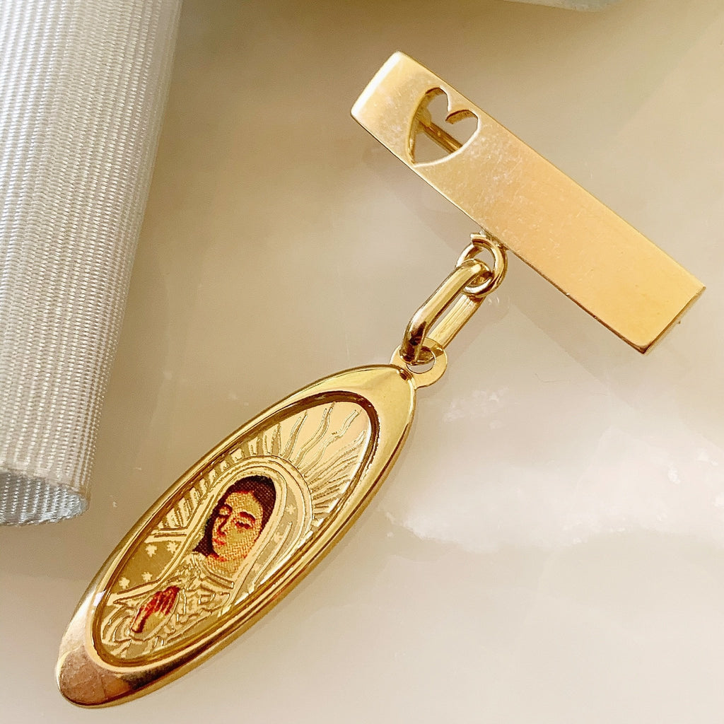 Baby Pin de la Virgen de Guadalupe Oro 14k Mod 3a5e