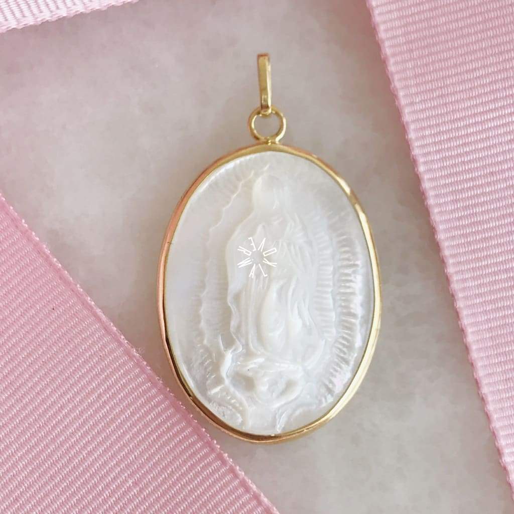 Medalla De La Virgen Guadalupe Oro 14K Omr411 Medalla